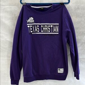Men's Purple XL Texas Christian University Sweatshirt